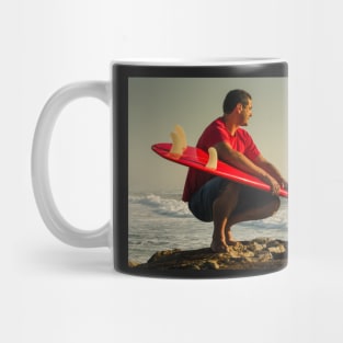 Surfer watching the waves Mug